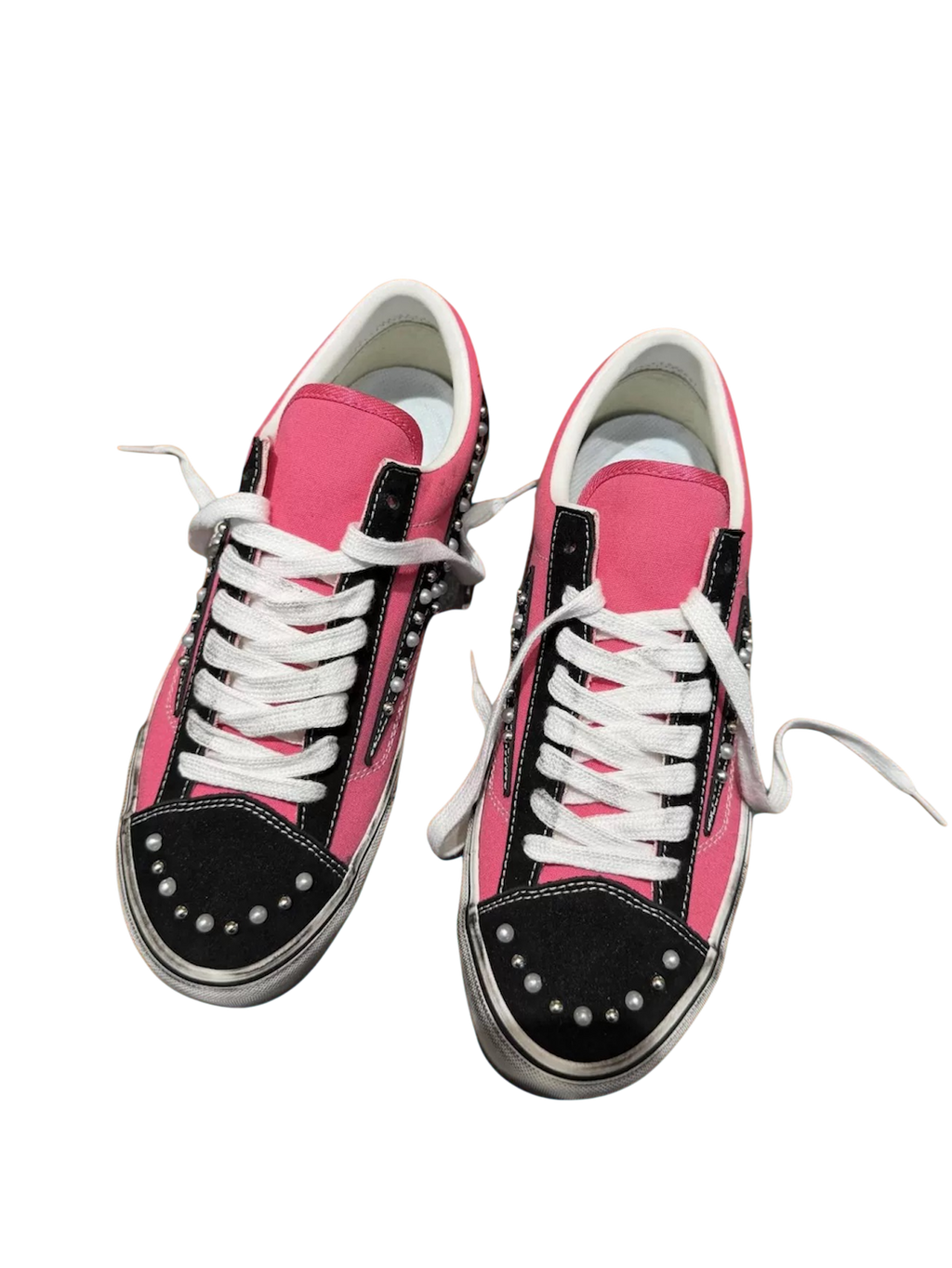 Pink Pearl Bolt Sneakers