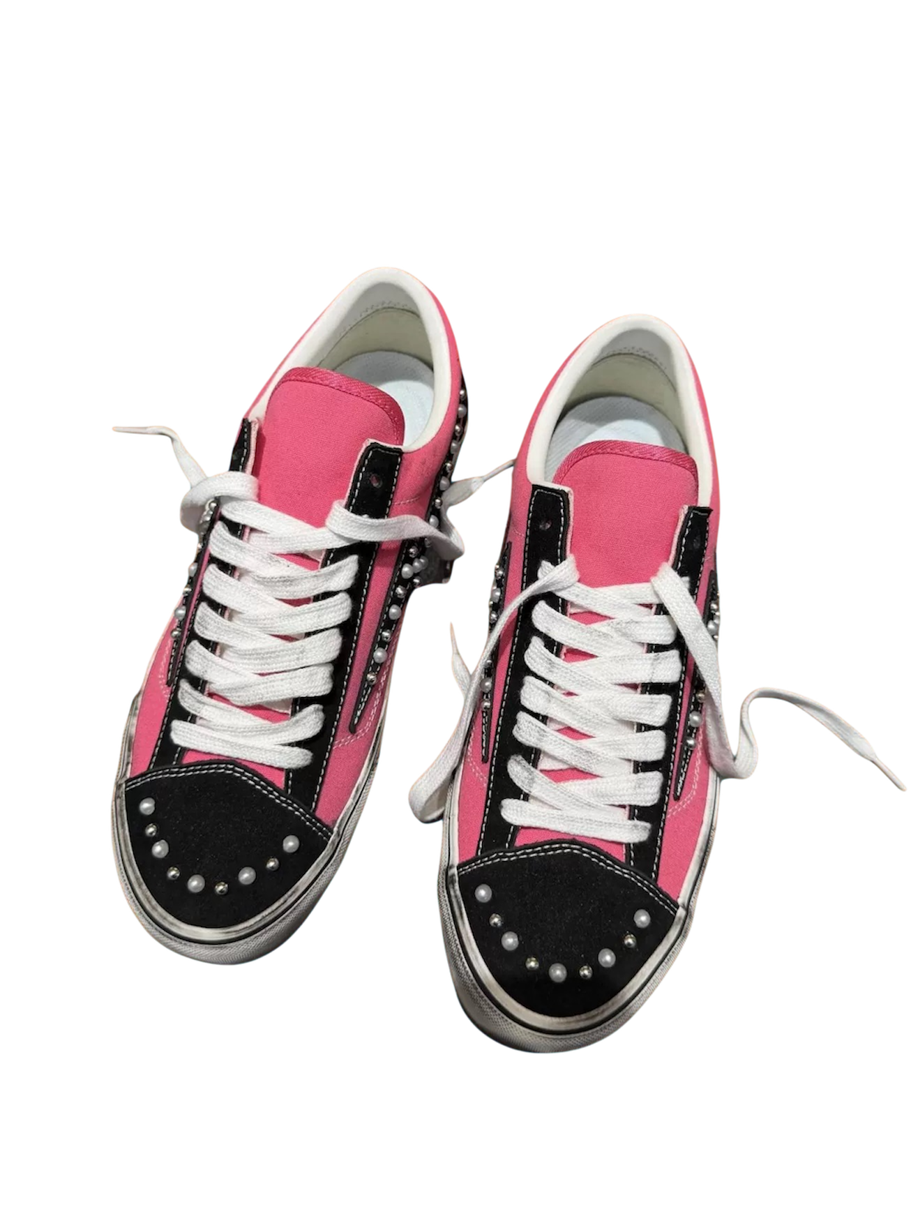 Pink Pearl Bolt Sneakers