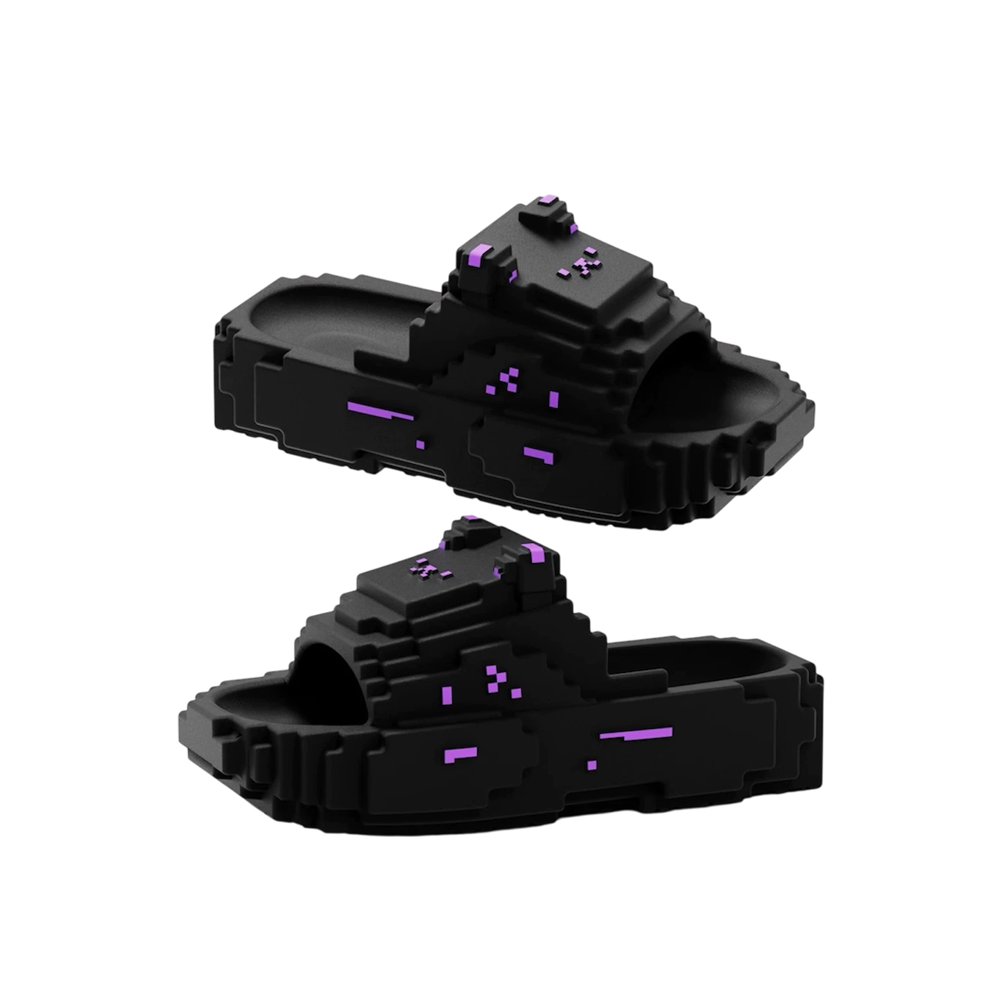Black Pixel Sandals